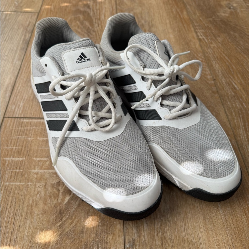 Adidas Men's Gray and White Golf Shoes